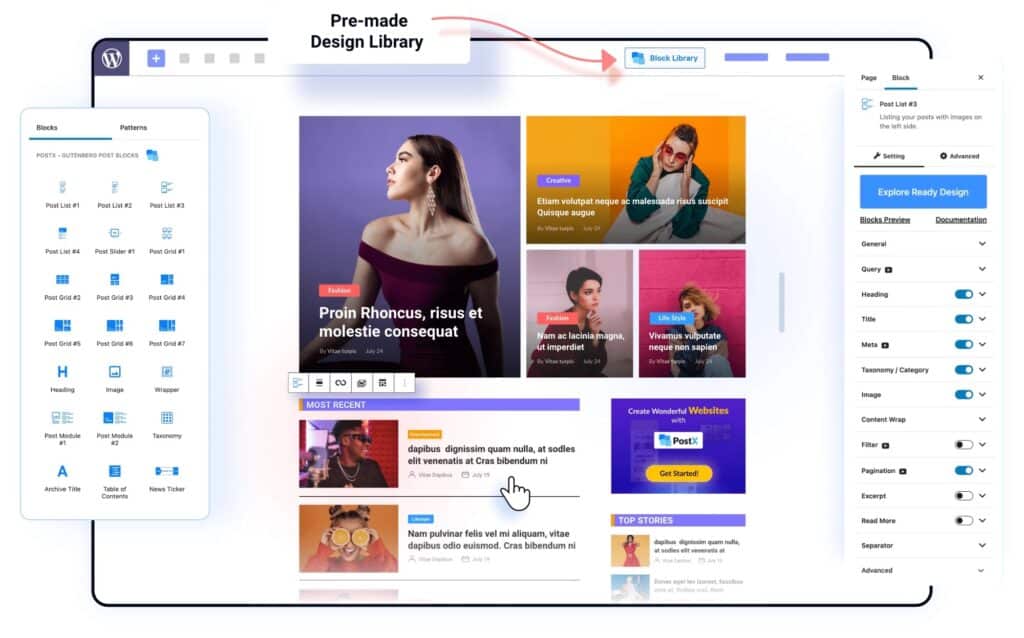 PostX Pro Gutenberg Dynamic Site Builder