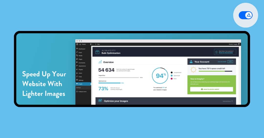 Imagify Pro image optimization