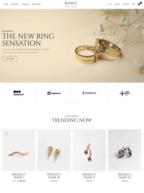 Blingg Jewelry - Astra Premium E-Commerce Themes in 2023