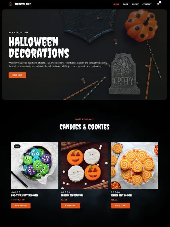 Halloween Shop Store - Astra Premium E-Commerce Themes in 2023