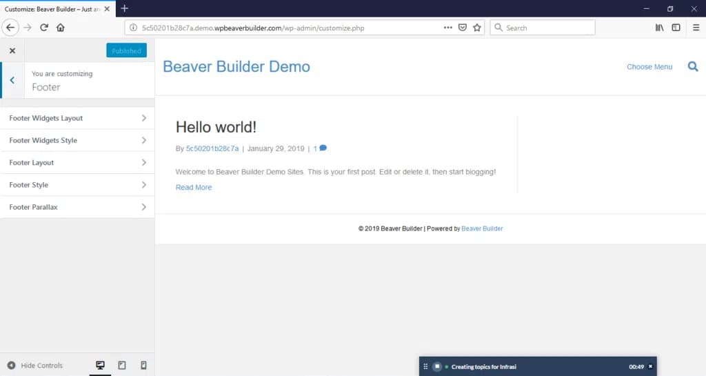 The Theme of Beaver Builder