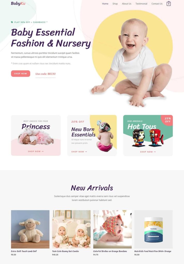 baby store - Astra Premium E-Commerce Themes in 2023