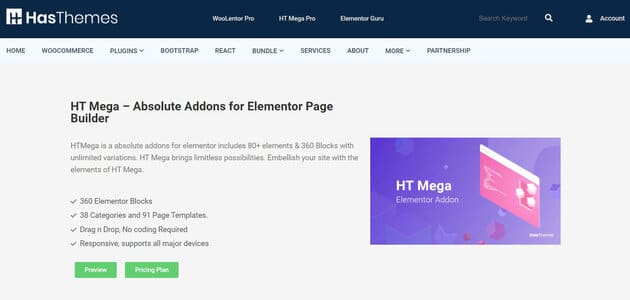 Image of HT Mega Absolute Addons for Elementor