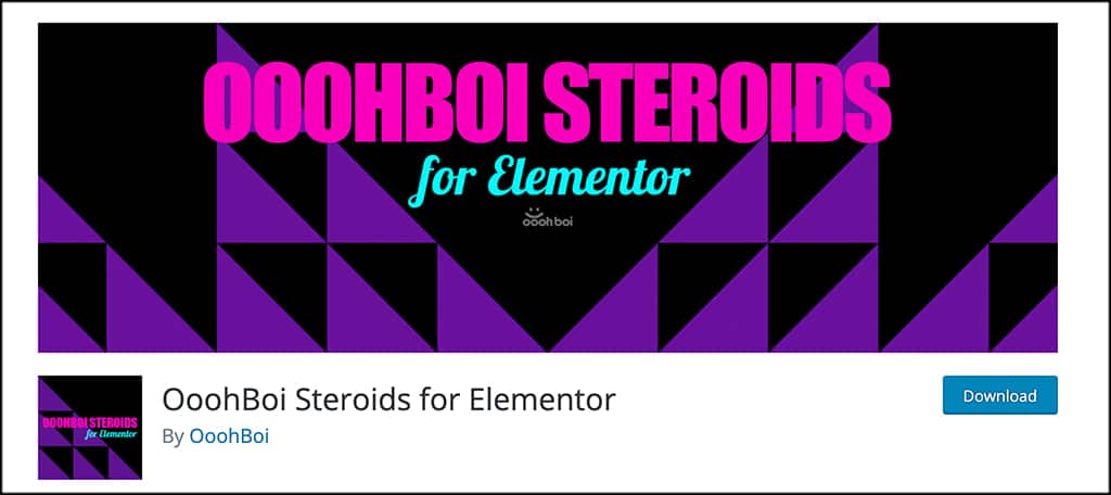 image of  OoohBoi Steroids for Elementor